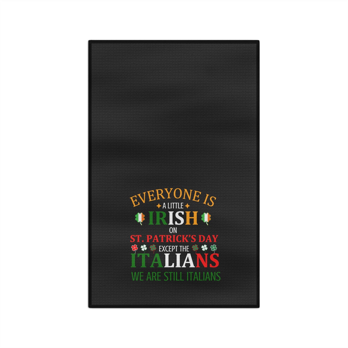 St. Patrick's Day Microfiber Tea Towel for Italians