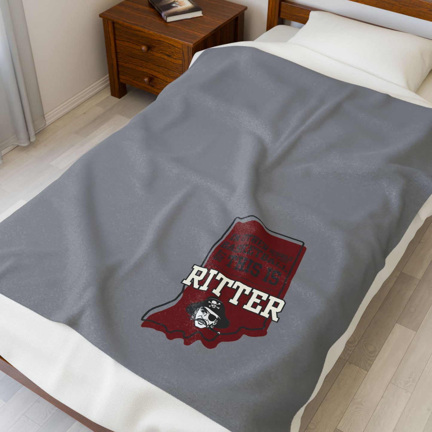 Velveteen Plush Bleacher Blanket - Ritter Raiders