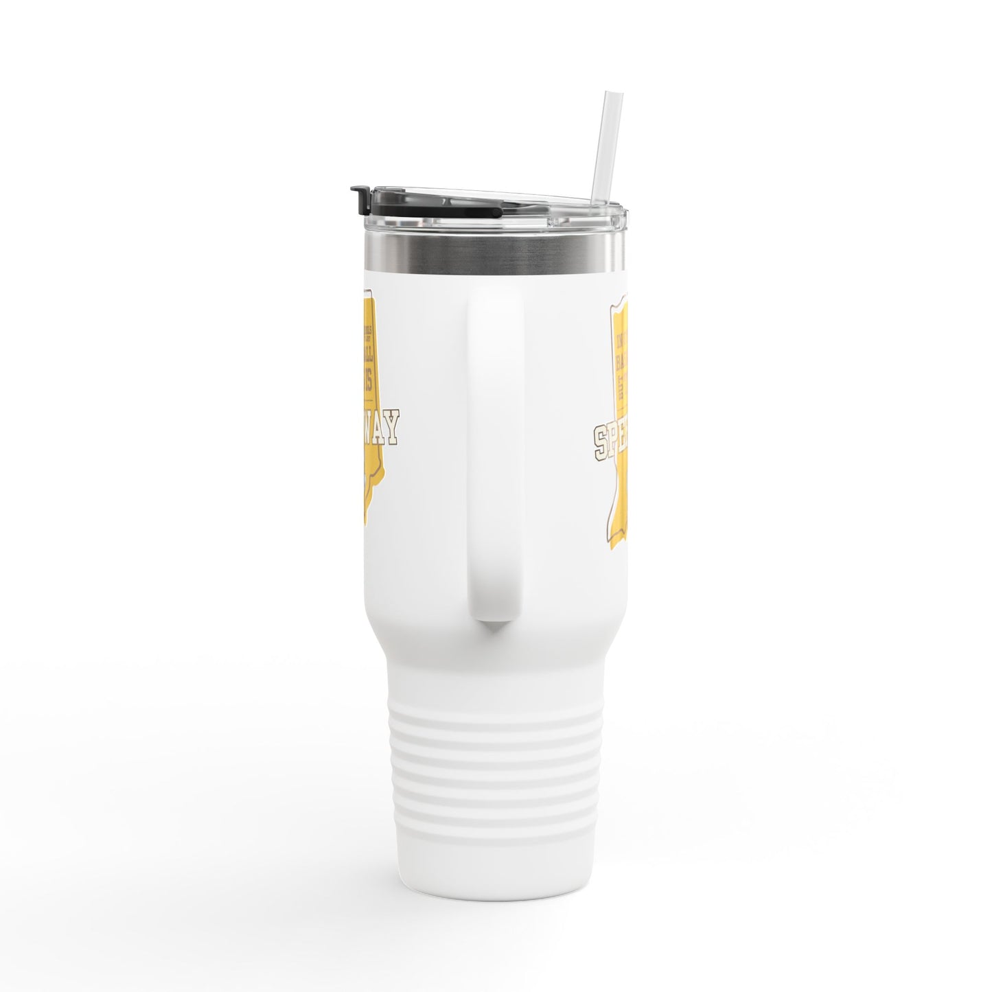 Insulated Travel Mug - Speedway Sparkplugs Basketball