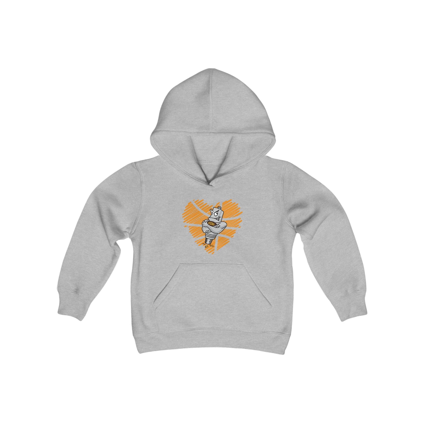 Youth Speedway Sparky Basketball Heavy Blend Hooded Sweatshirt