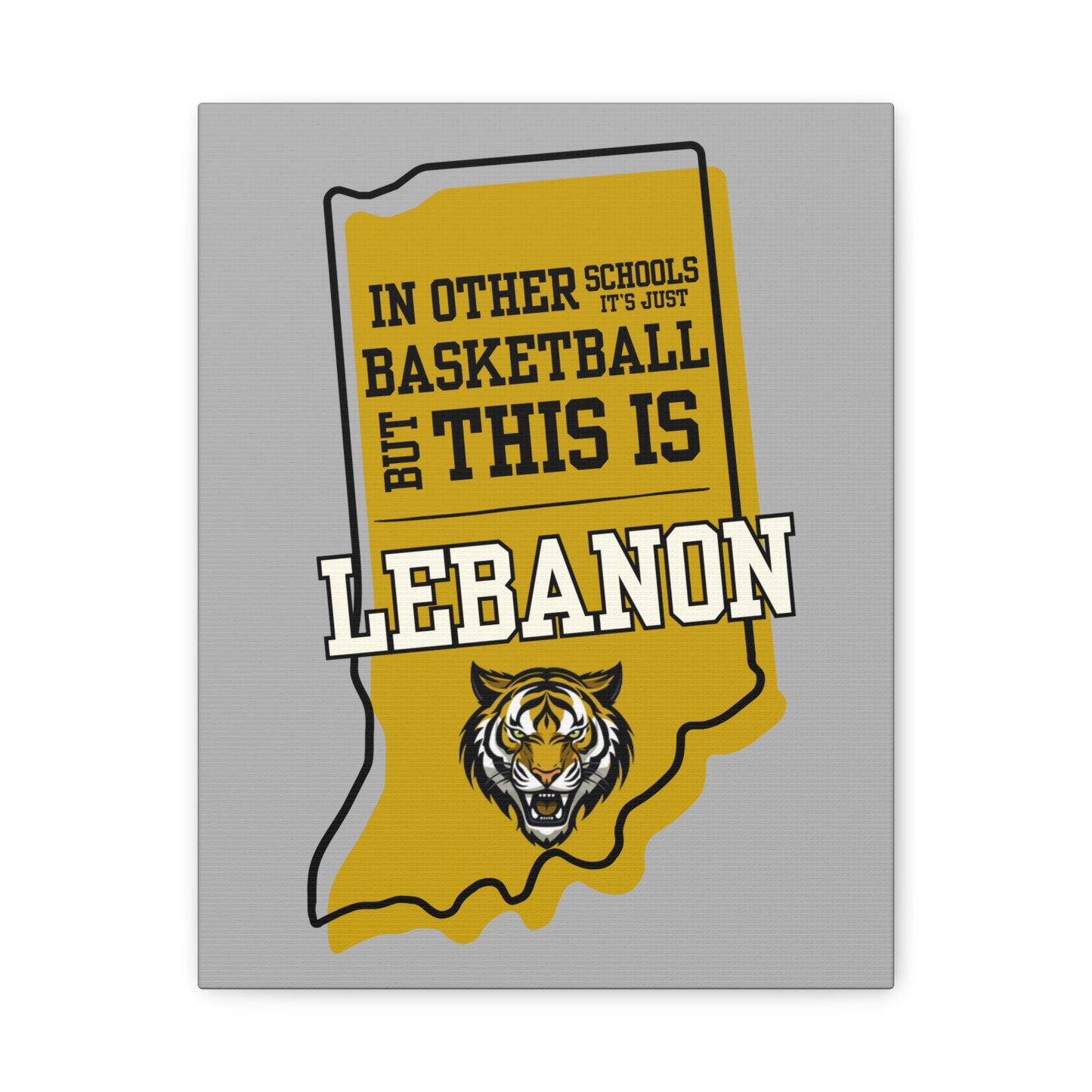 Canvas Wall Art - Lebanon Tigers Basketball