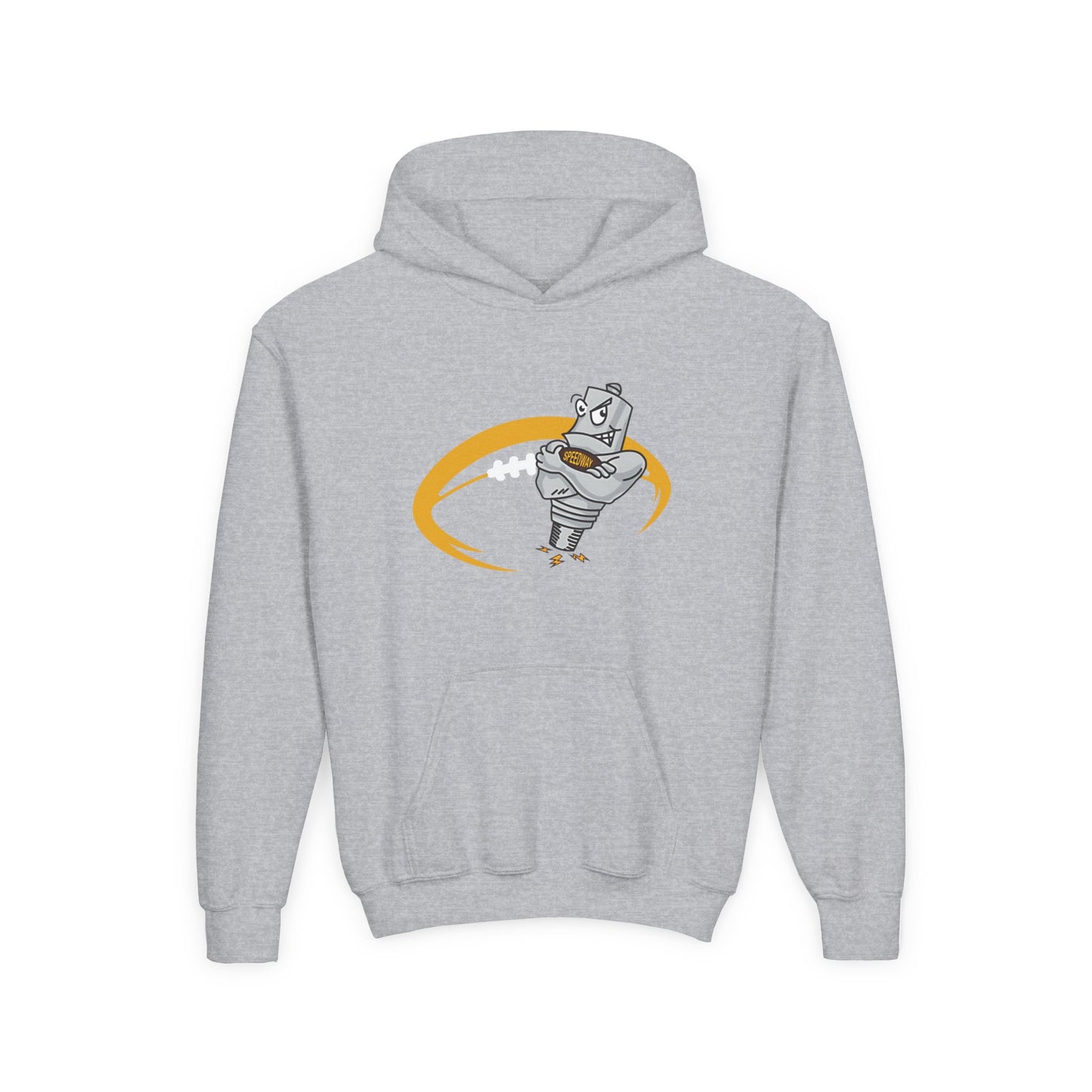 Youth Speedway Football Heavy Blend Hooded Sweatshirt
