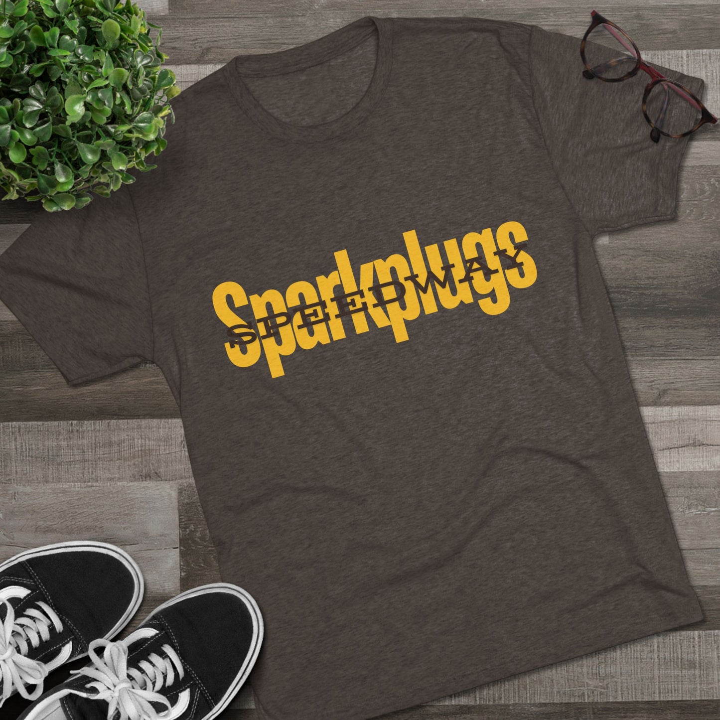 Speedway Tri-Blend Adult Crew Tee