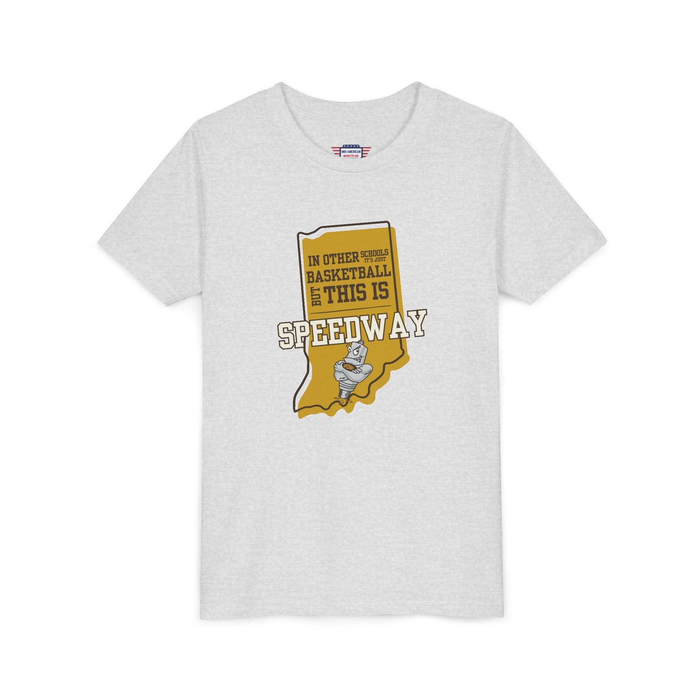 Youth Basketball Tee - Speedway Sparkplugs