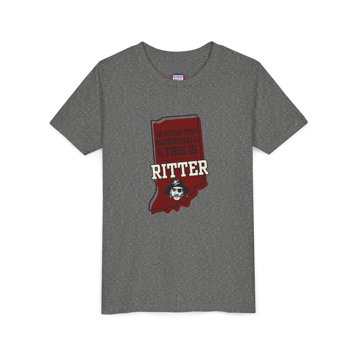 Youth Basketball Tee - Ritter Raiders