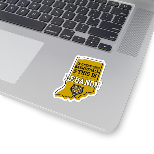 Kiss-Cut Sticker - Lebanon Basketball