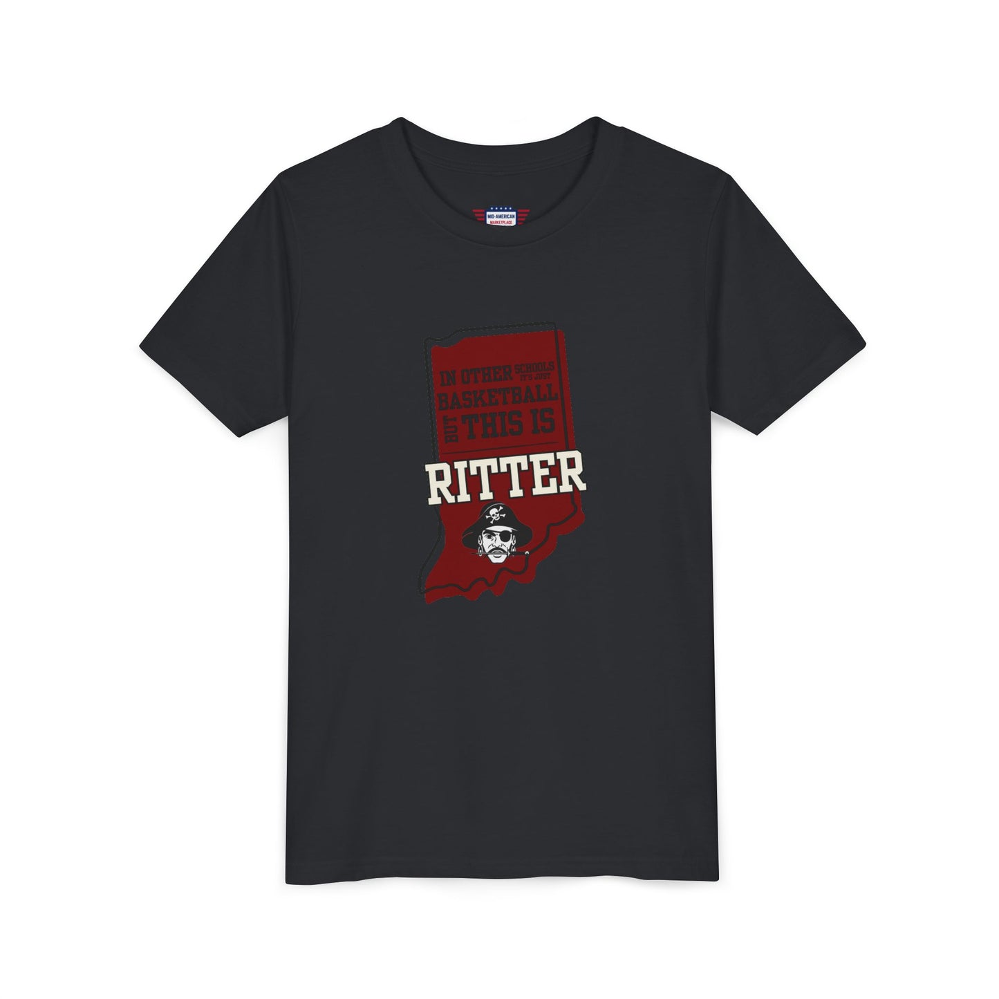 Youth Basketball Tee - Ritter Raiders