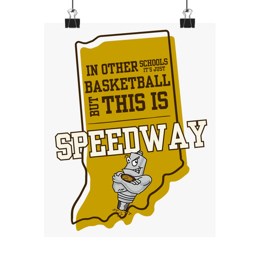 Basketball Poster - Speedway Sparkplugs