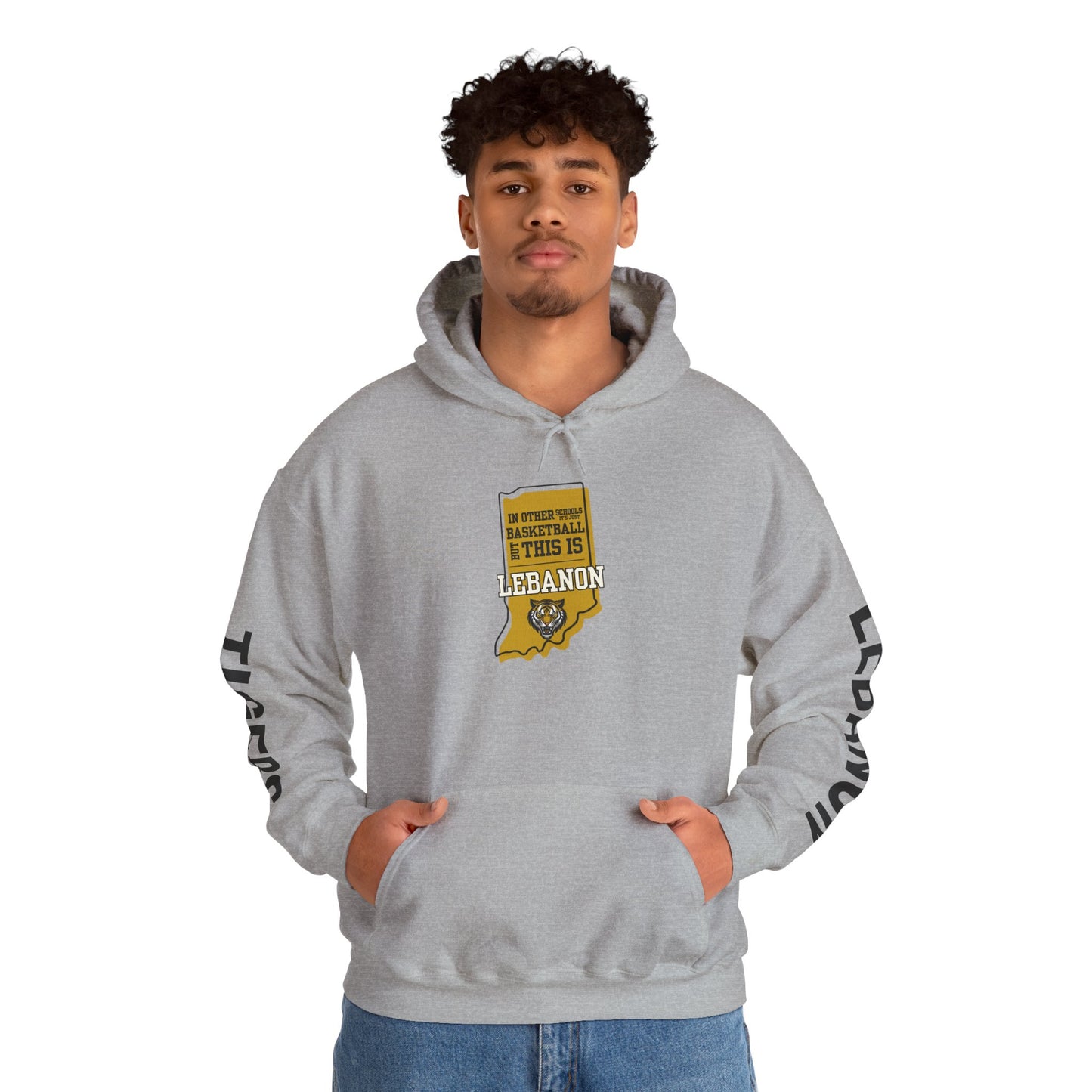 Adult Hoodie - Lebanon Tigers Basketball