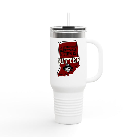 Custom Insulated Travel Mug - Ritter Basketball