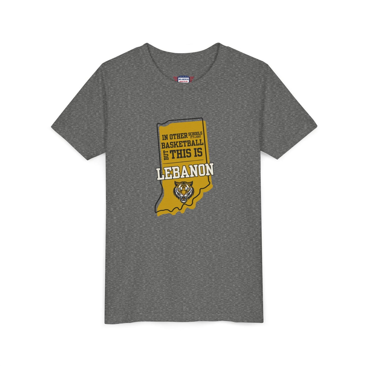 Youth Basketball Tee - Lebanon Tigers