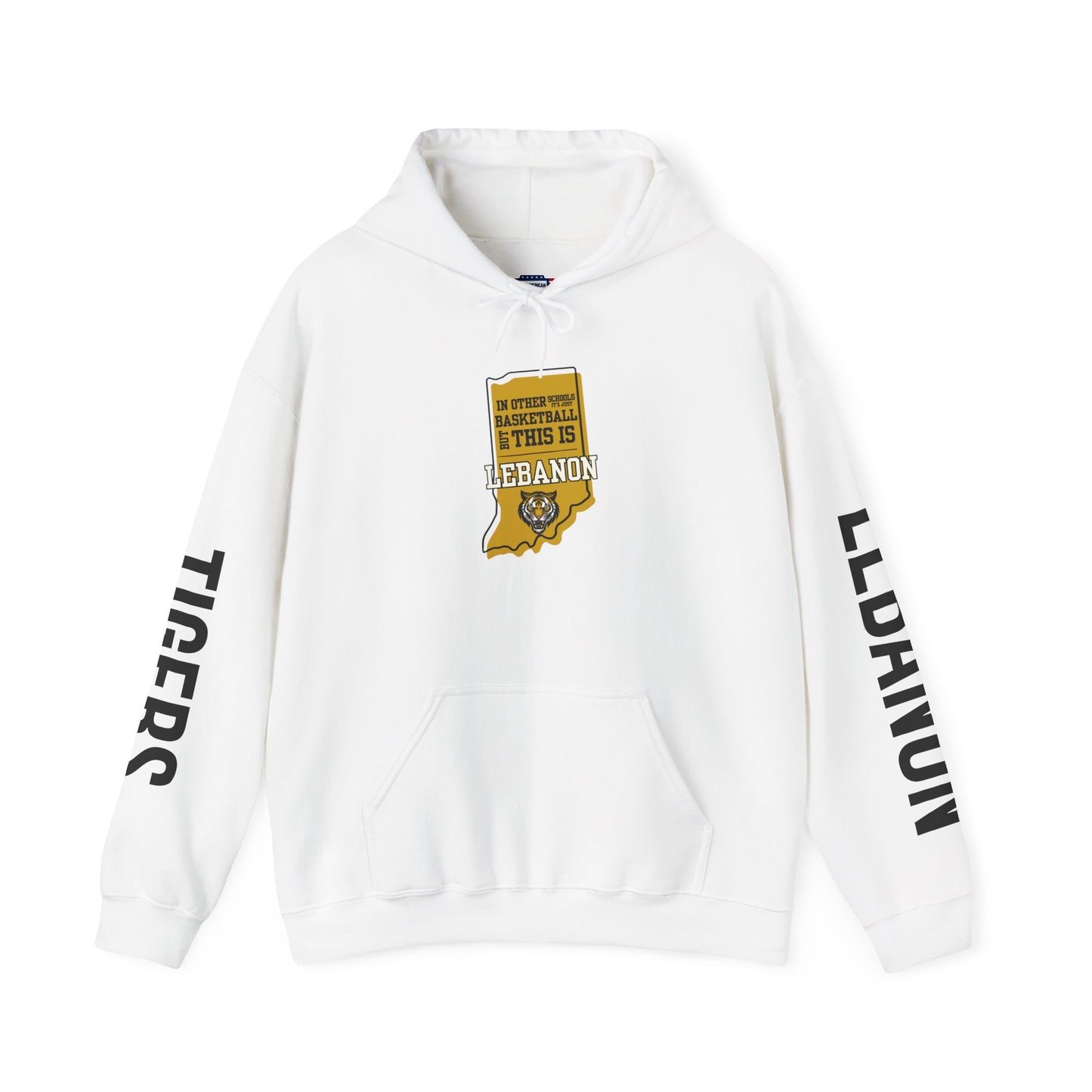 Adult Hoodie - Lebanon Tigers Basketball
