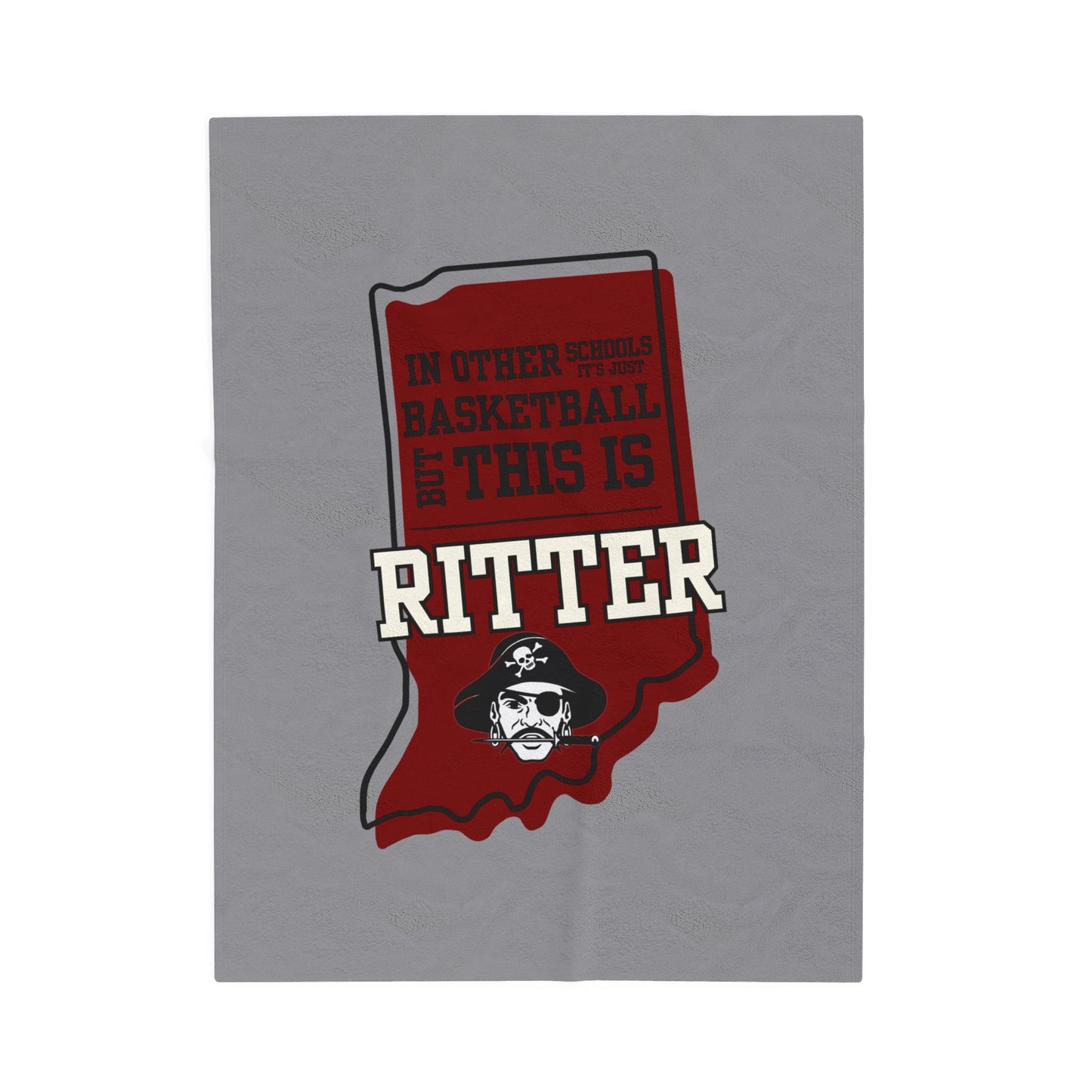 Velveteen Plush Bleacher Blanket - Ritter Raiders