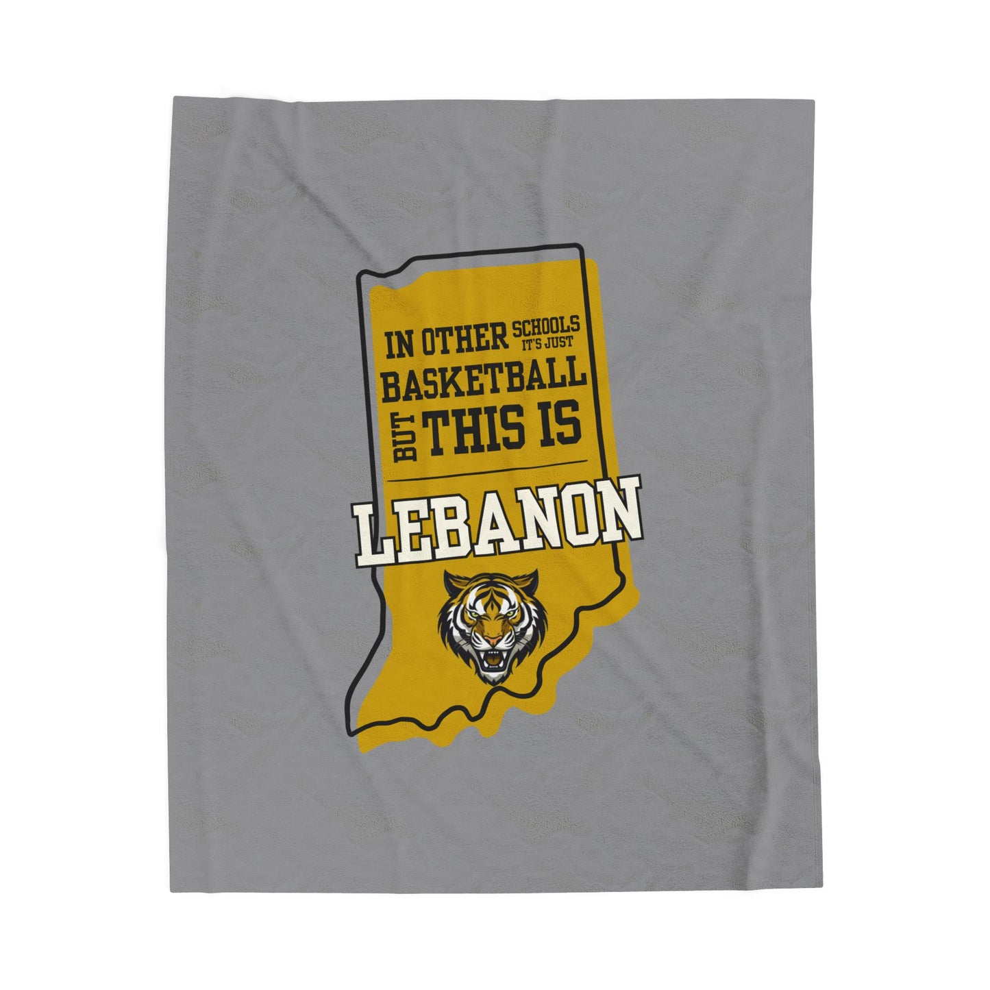 Velveteen Plush Bleacher Blanket - Lebanon Tigers