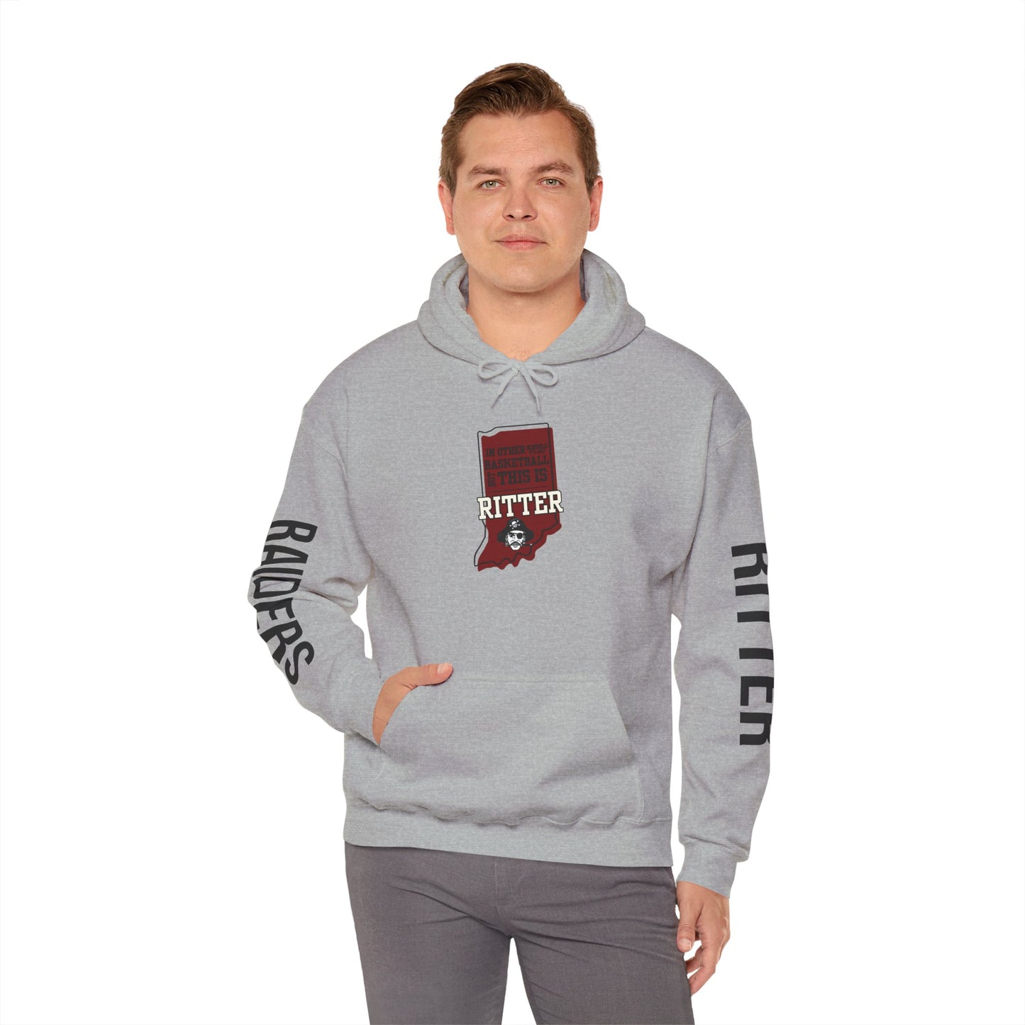 Adult Hoodie - Ritter Raiders Basketball