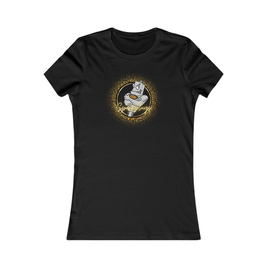 Adult Women's Graphic Tee with Glittery Speedway Sparkplugs