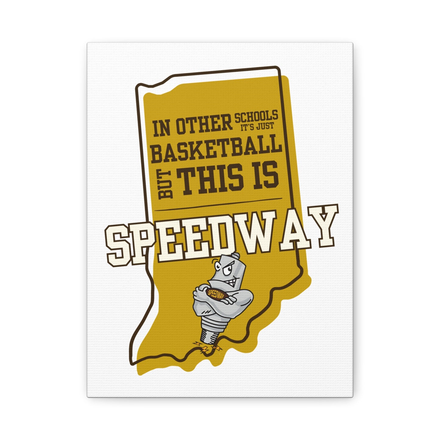 Canvas Wall Art - Speedway Basketball