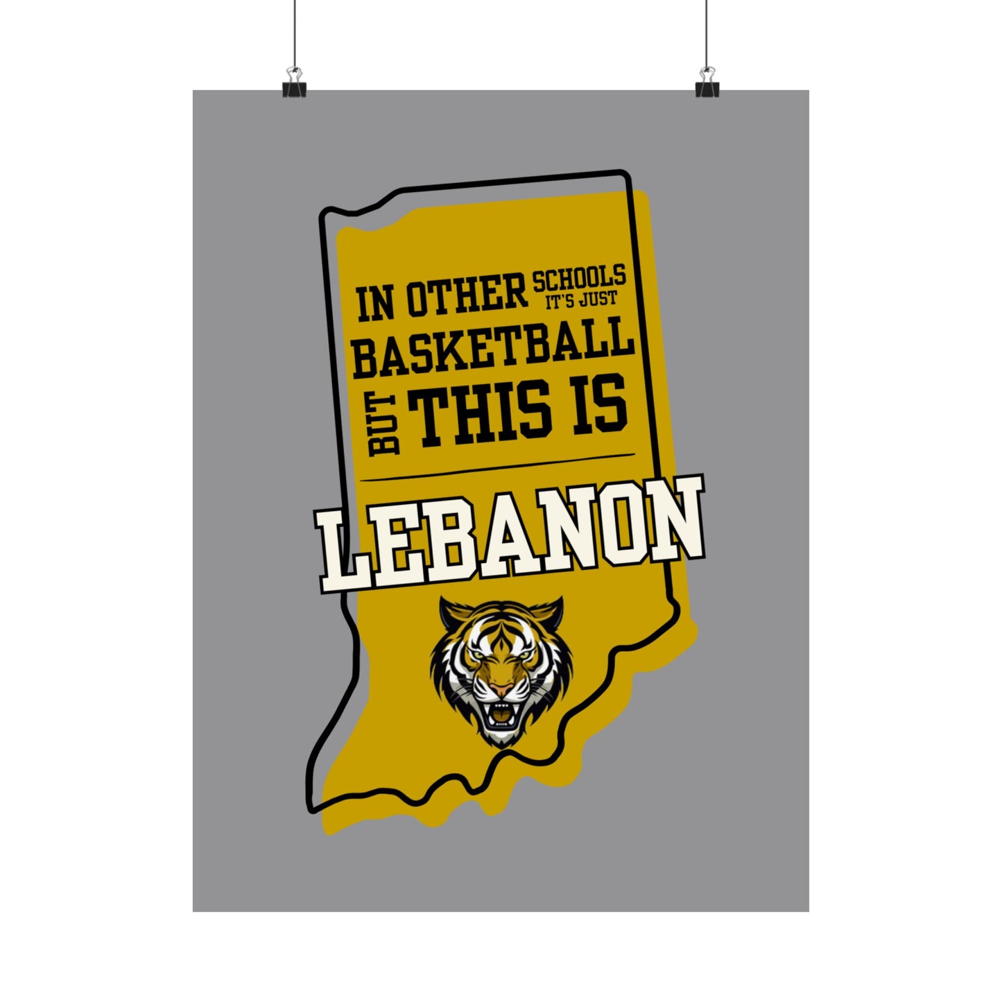 Basketball Poster - Lebanon Tigers