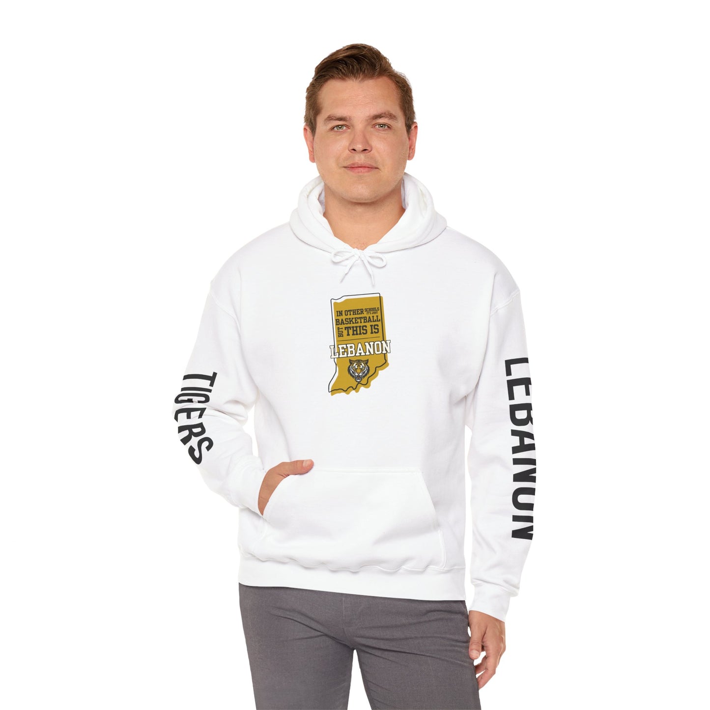 Adult Hoodie - Lebanon Tigers Basketball