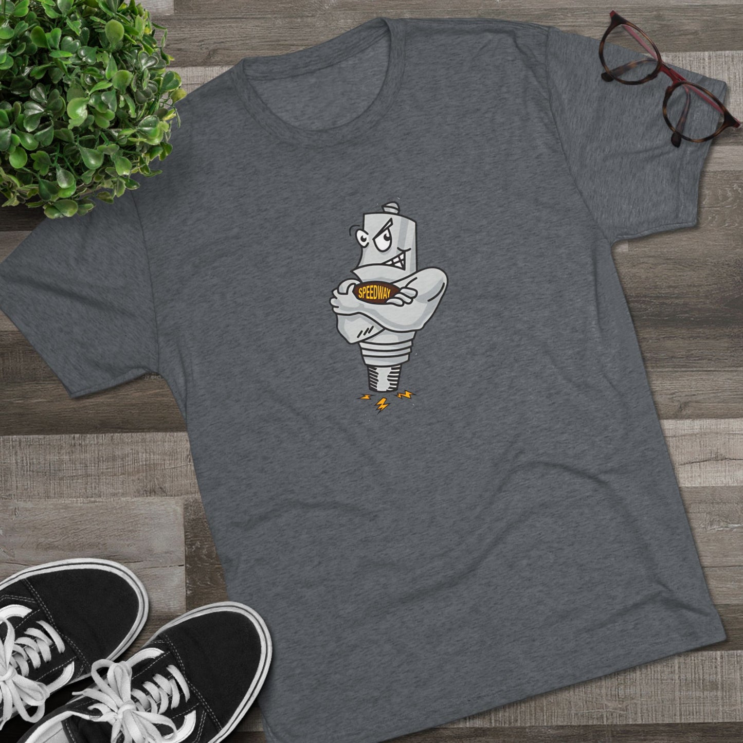 Sparky Tri-Blend Adult Crew Tee