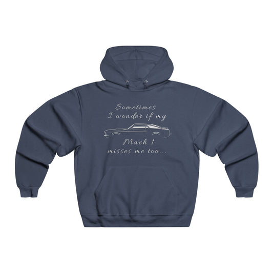 1970 Mach 1 Mustang, Men's NUBLEND® Hooded Sweatshirt