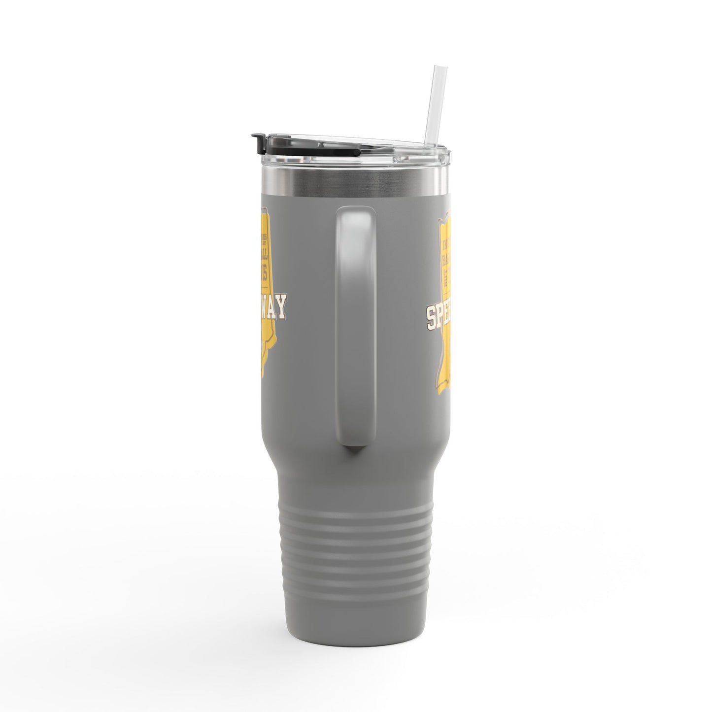 Insulated Travel Mug - Speedway Sparkplugs Basketball