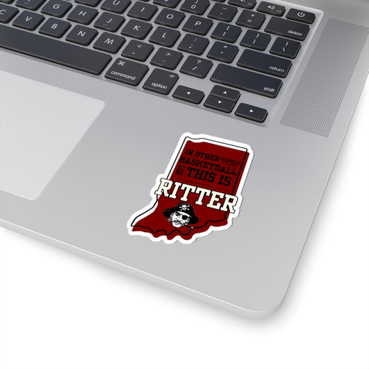 Kiss-Cut Sticker - Ritter Basketball