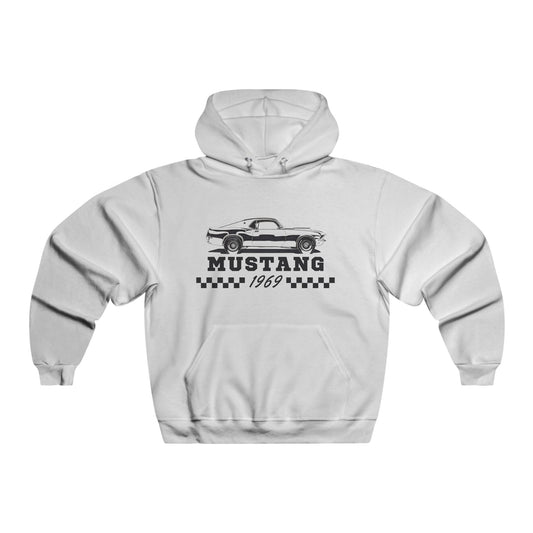 1969 Mach 1 Mustang, Men's NUBLEND® Hooded Sweatshirt
