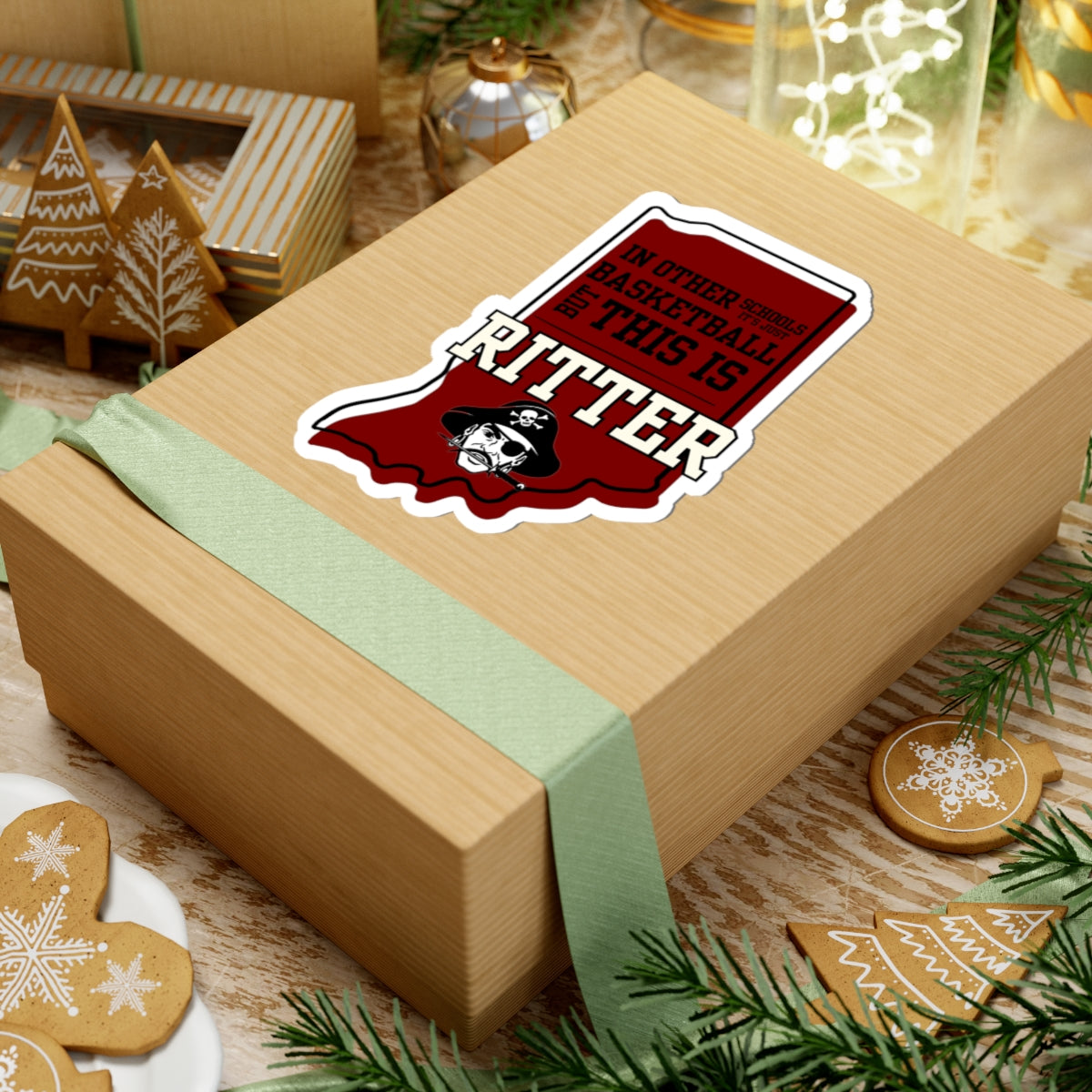 Kiss-Cut Sticker - Ritter Basketball