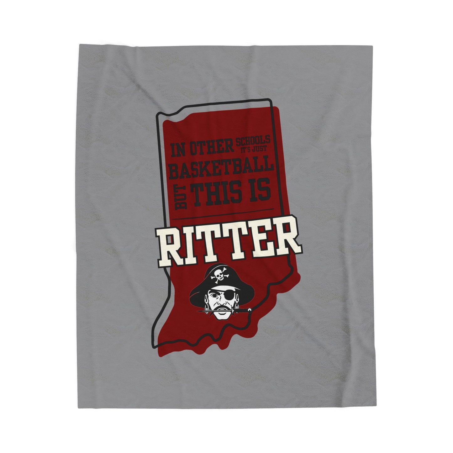 Velveteen Plush Bleacher Blanket - Ritter Raiders