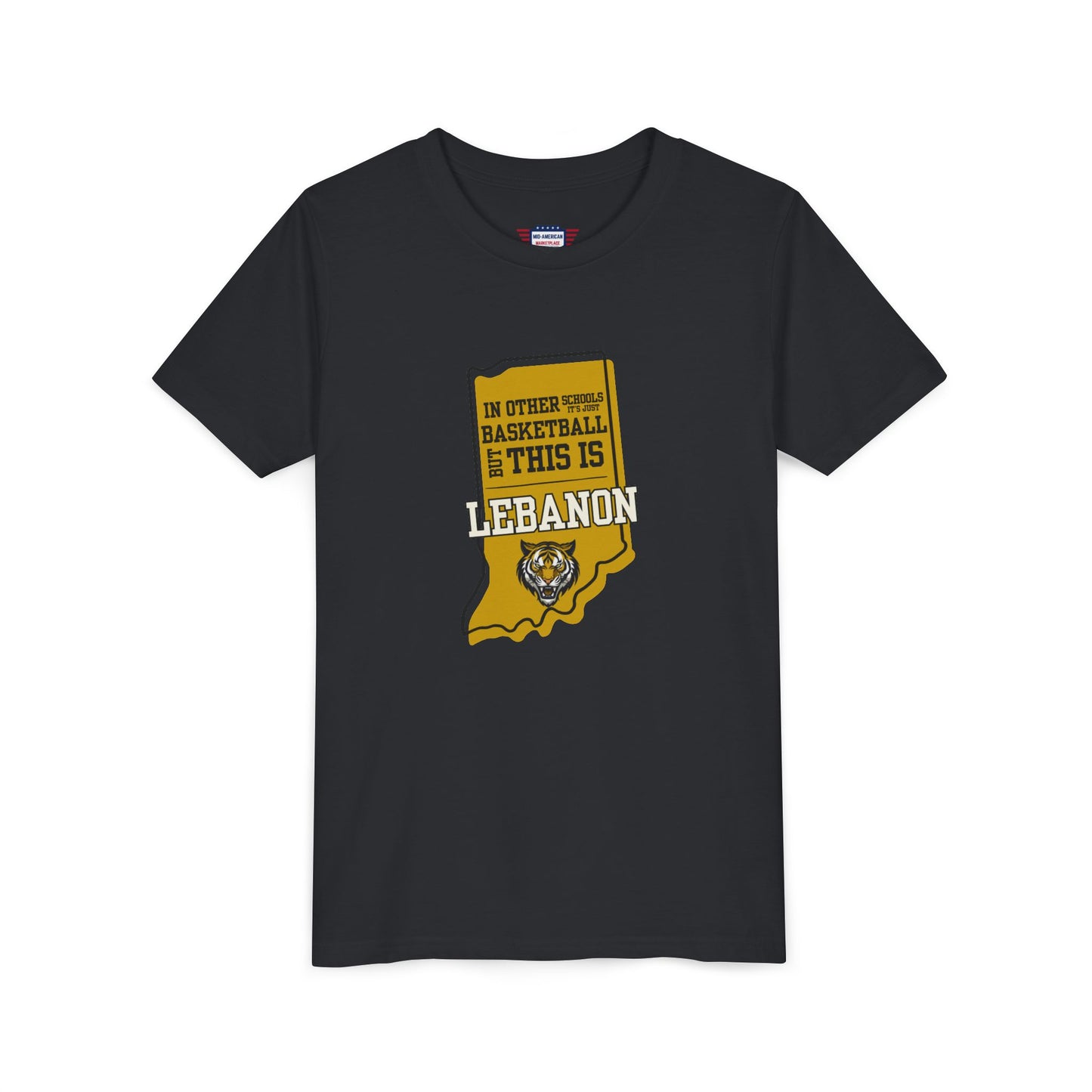Youth Basketball Tee - Lebanon Tigers