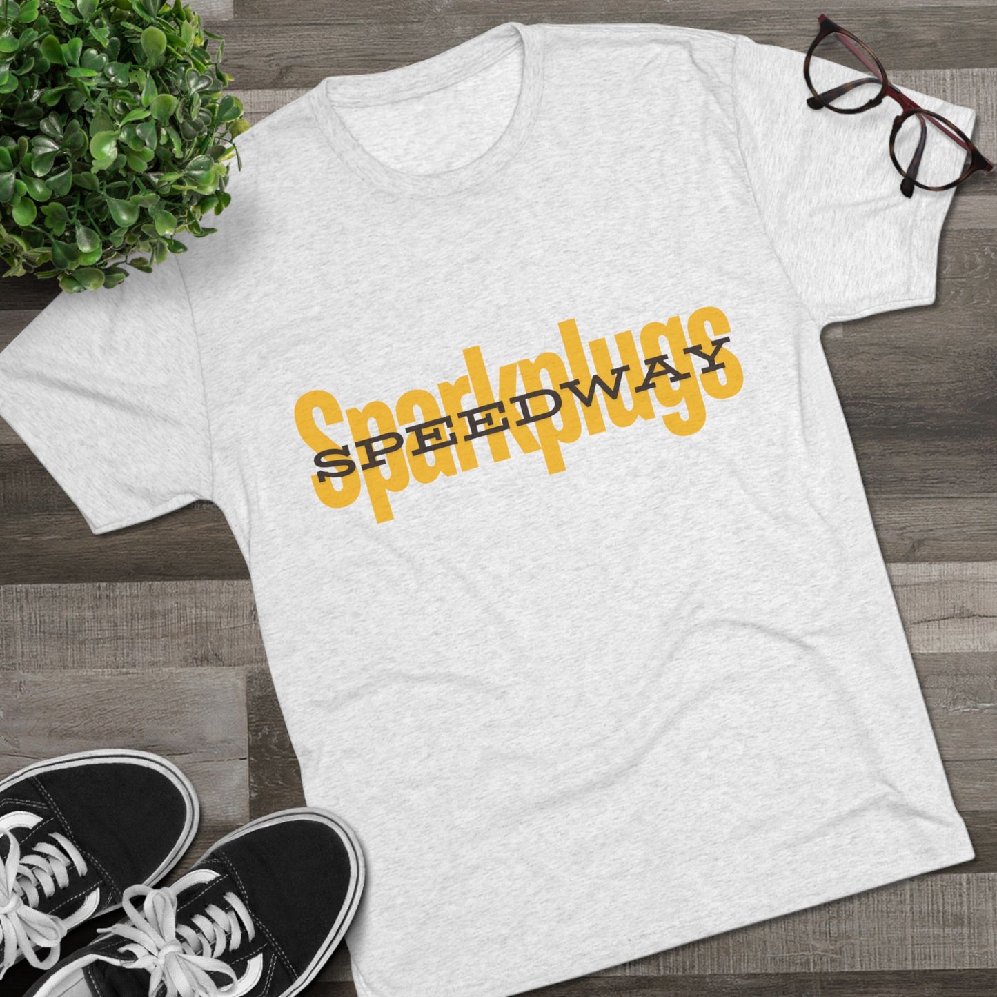 Speedway Tri-Blend Adult Crew Tee