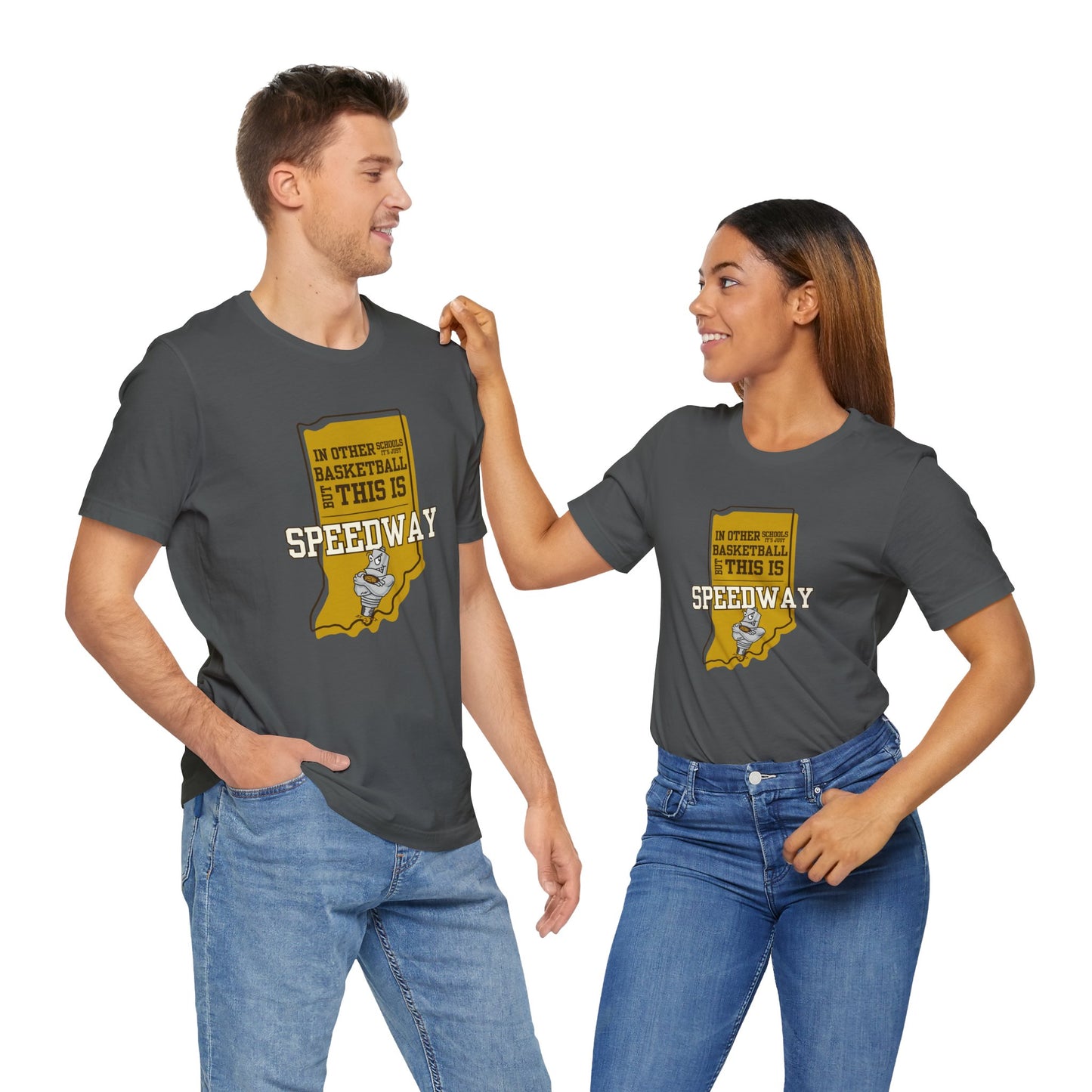 Adult Basketball Tee - Speedway Sparkplugs