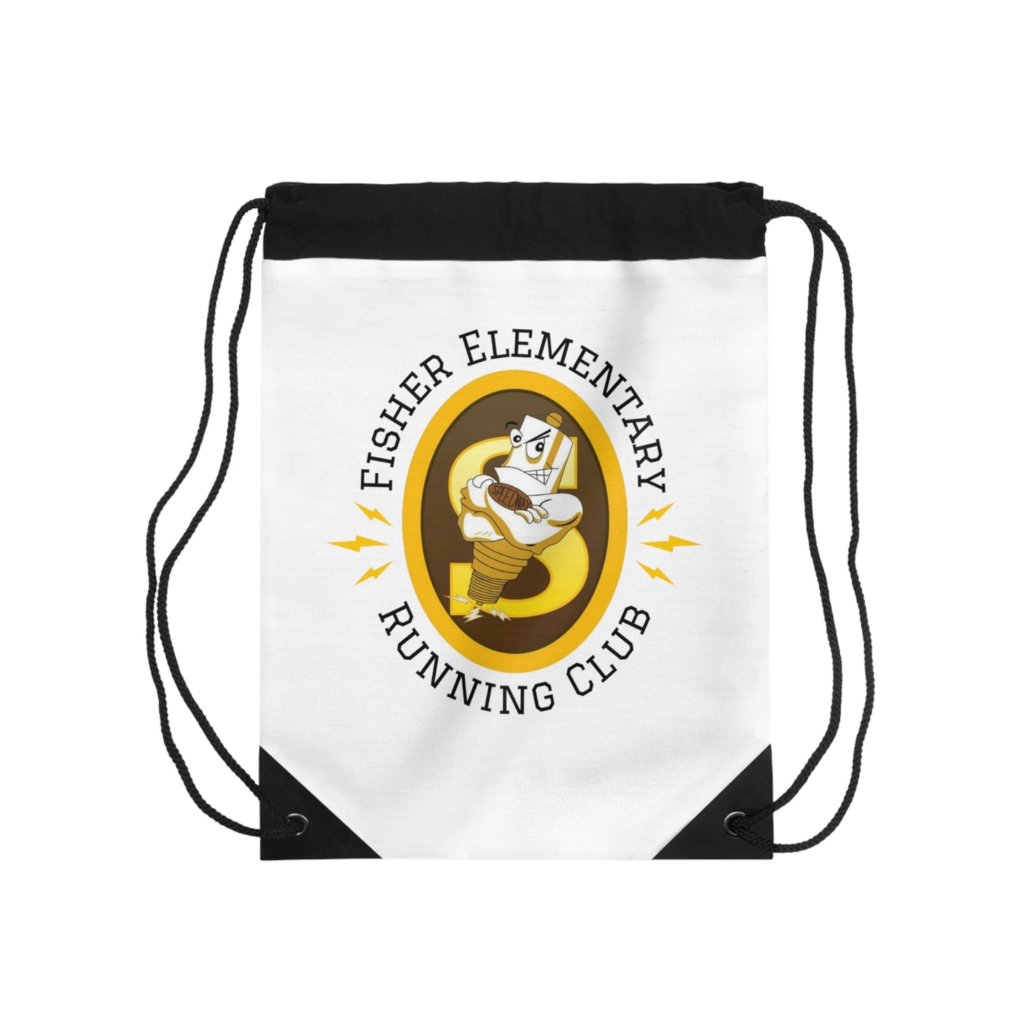 Speedway Fisher Elementary Running Club Drawstring Bag