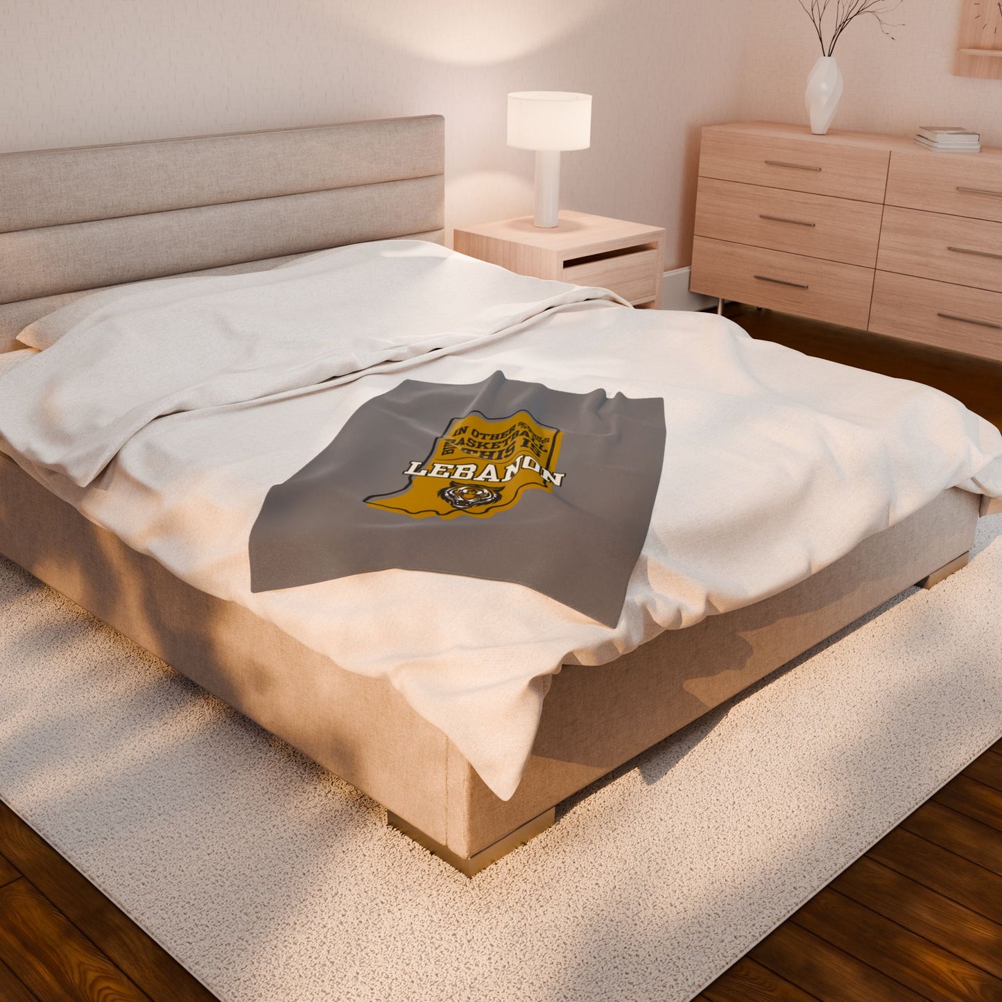 Velveteen Plush Bleacher Blanket - Lebanon Tigers