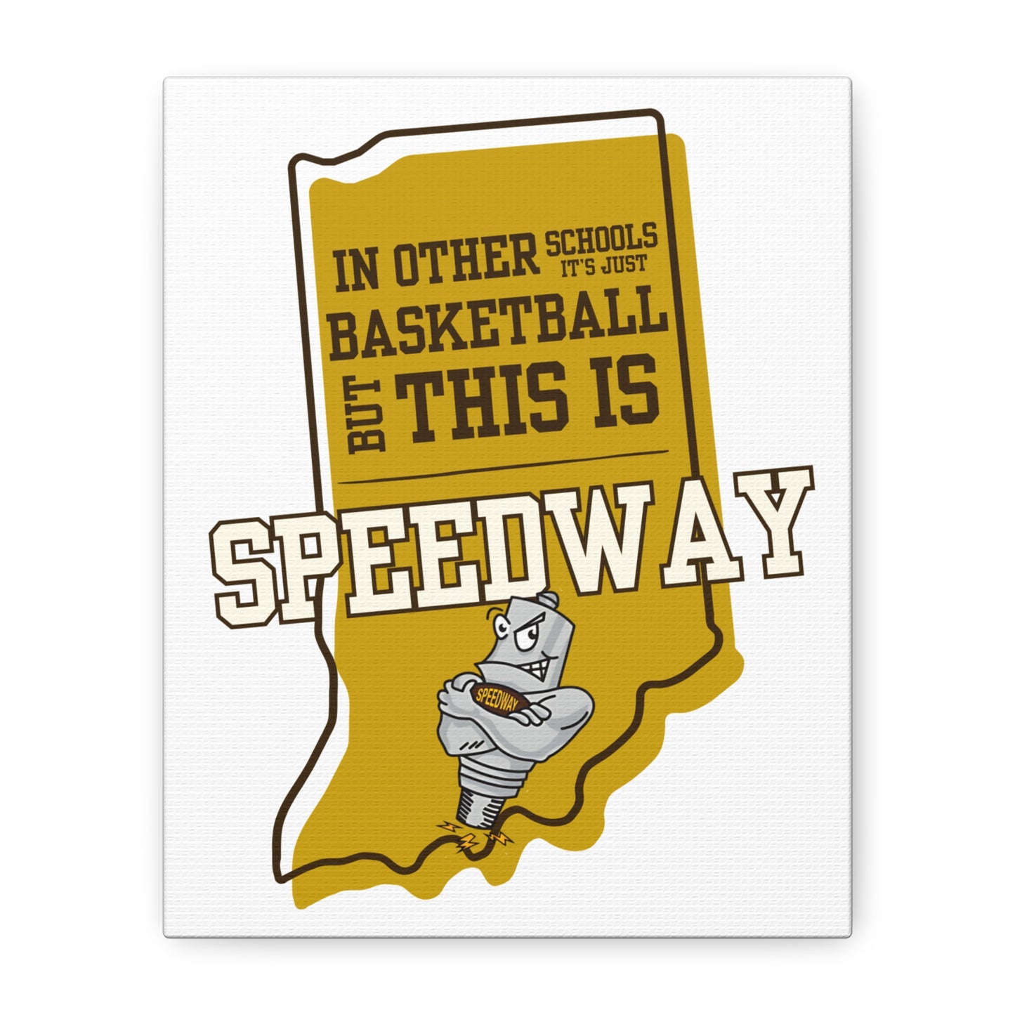 Canvas Wall Art - Speedway Basketball