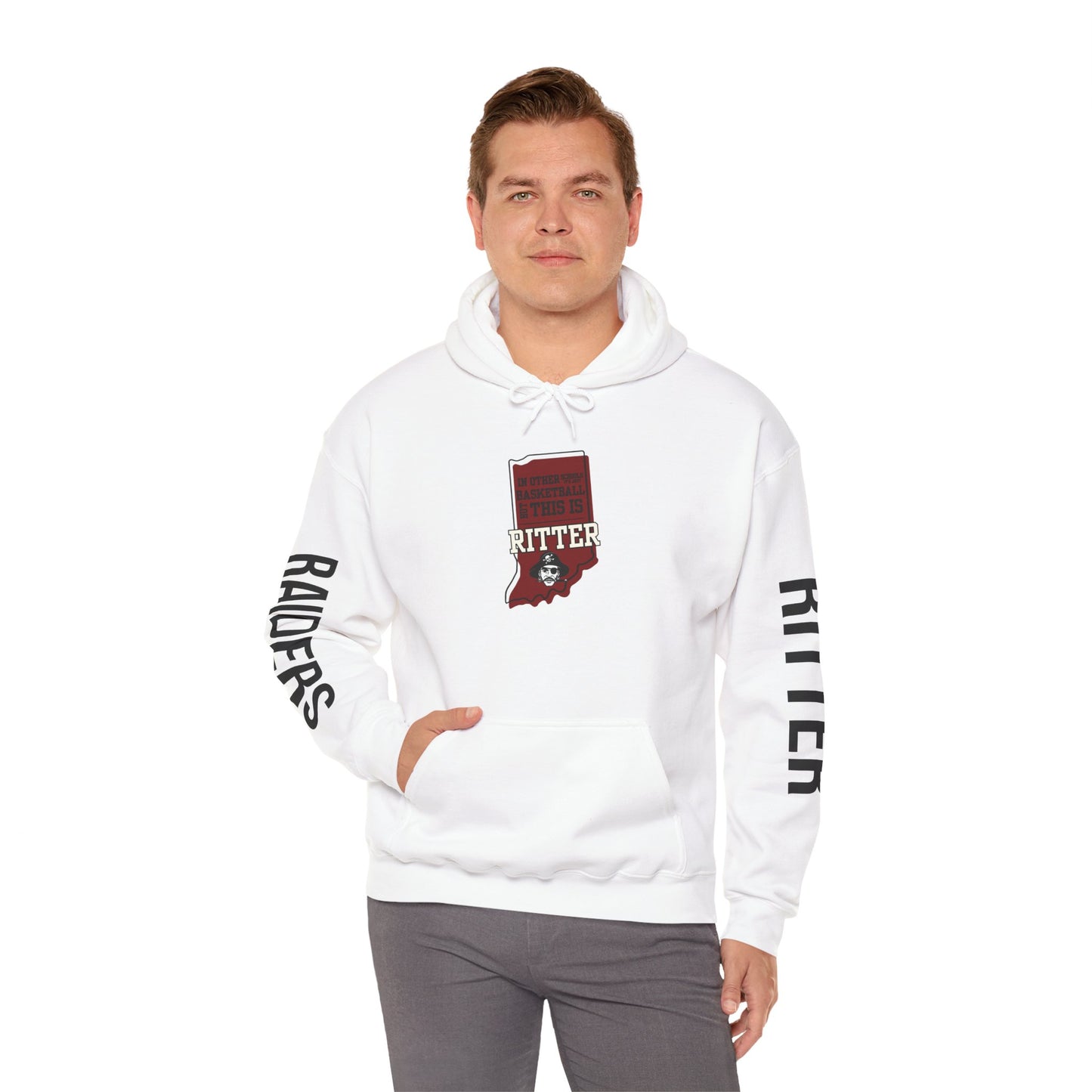 Adult Hoodie - Ritter Raiders Basketball