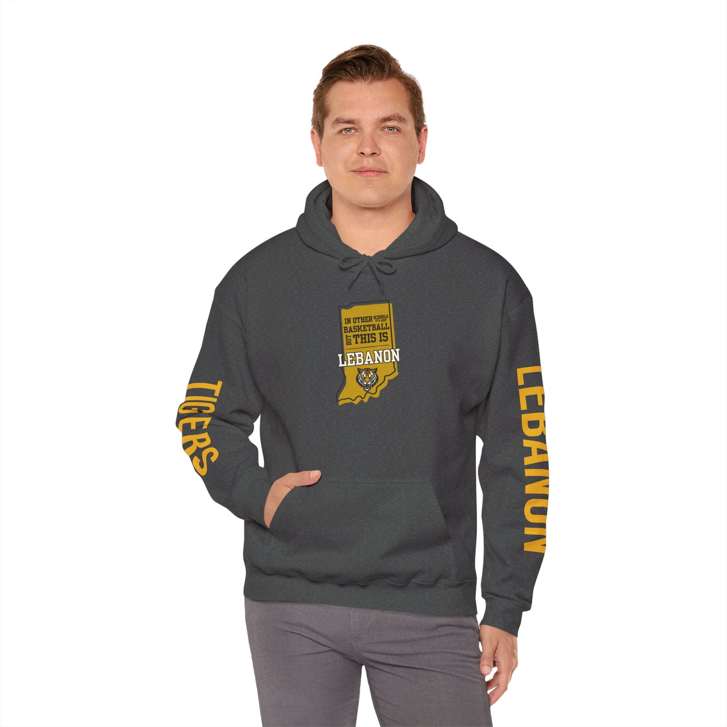 Adult Hoodie - Lebanon Tigers Basketball