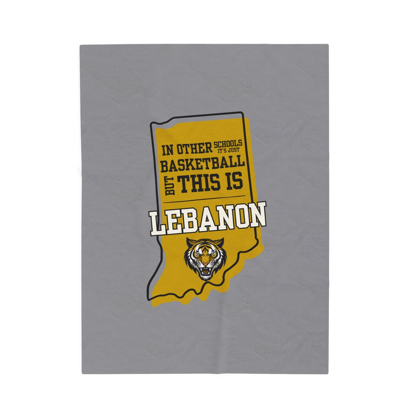 Velveteen Plush Bleacher Blanket - Lebanon Tigers