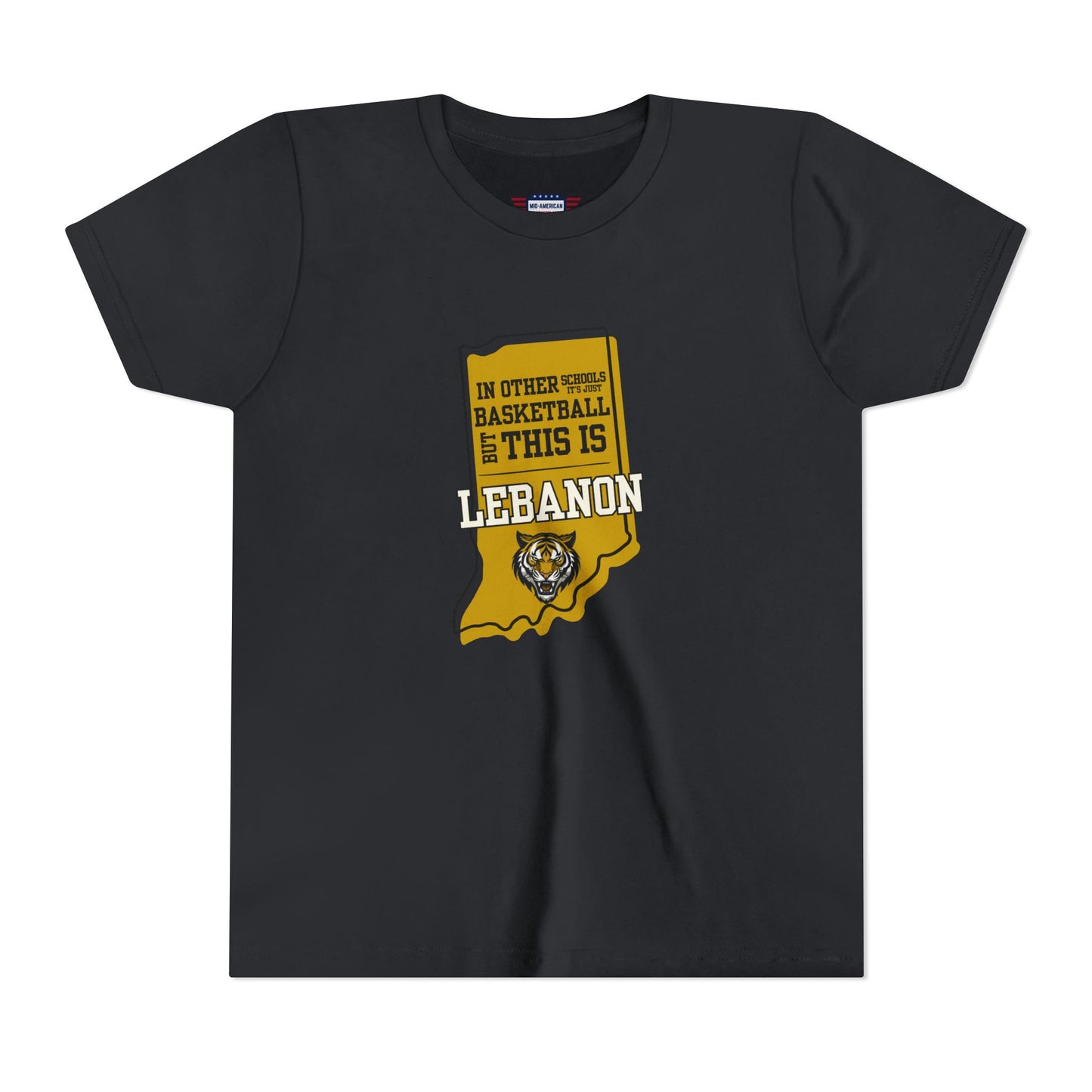 Youth Basketball Tee - Lebanon Tigers