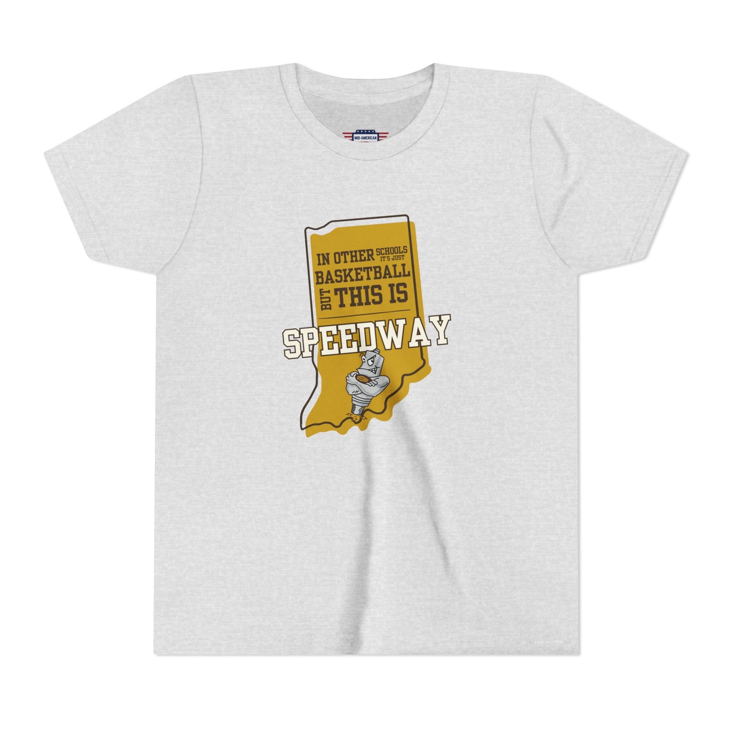 Youth Basketball Tee - Speedway Sparkplugs