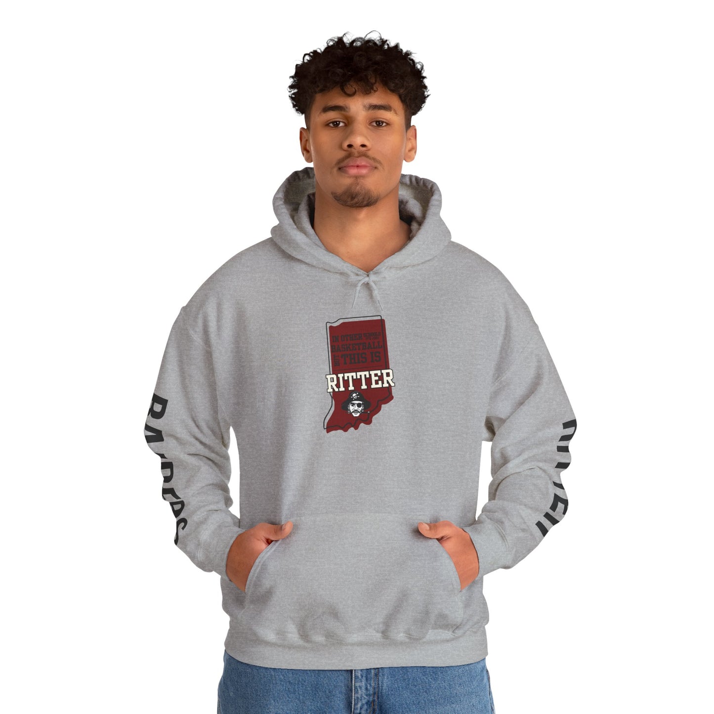 Adult Hoodie - Ritter Raiders Basketball
