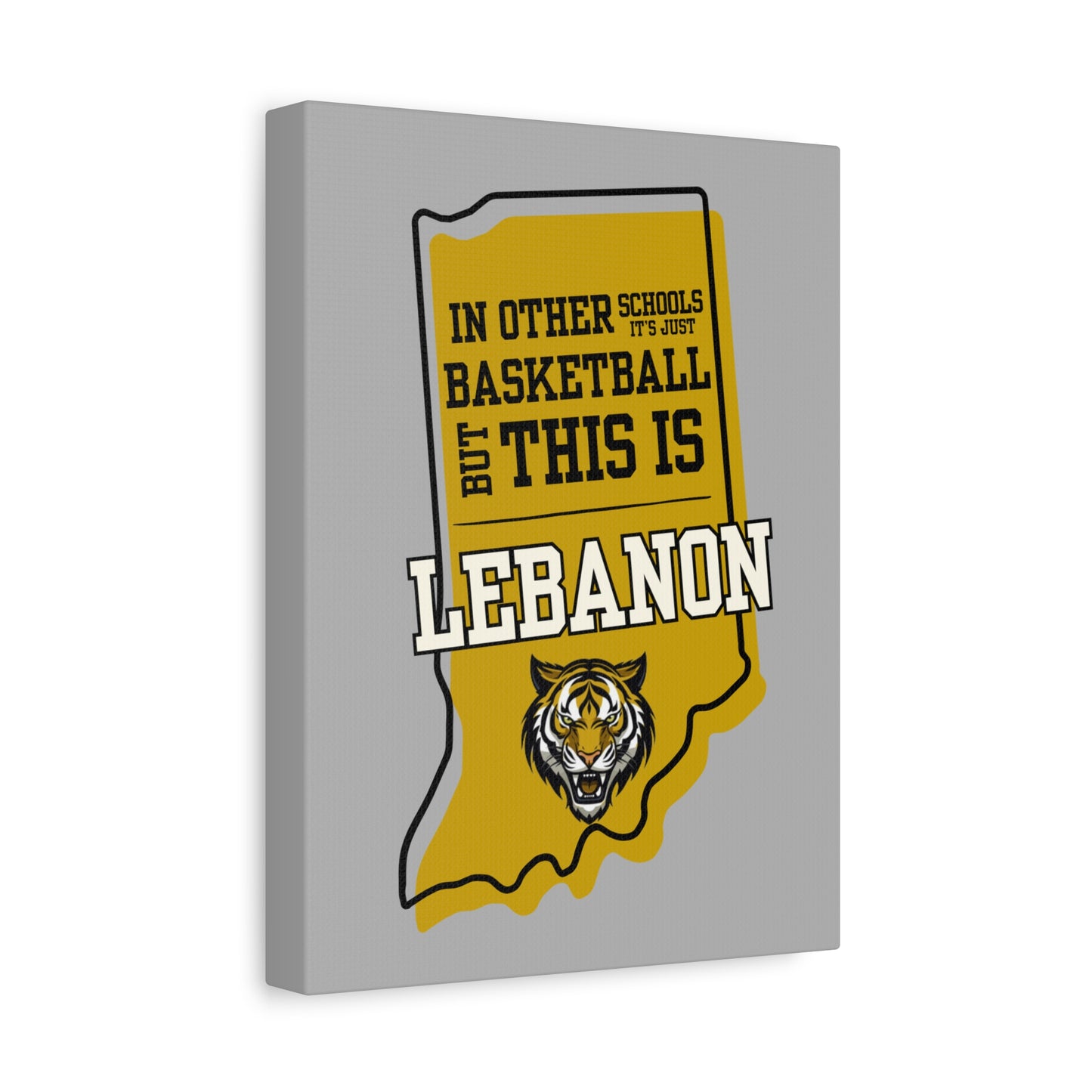 Canvas Wall Art - Lebanon Tigers Basketball