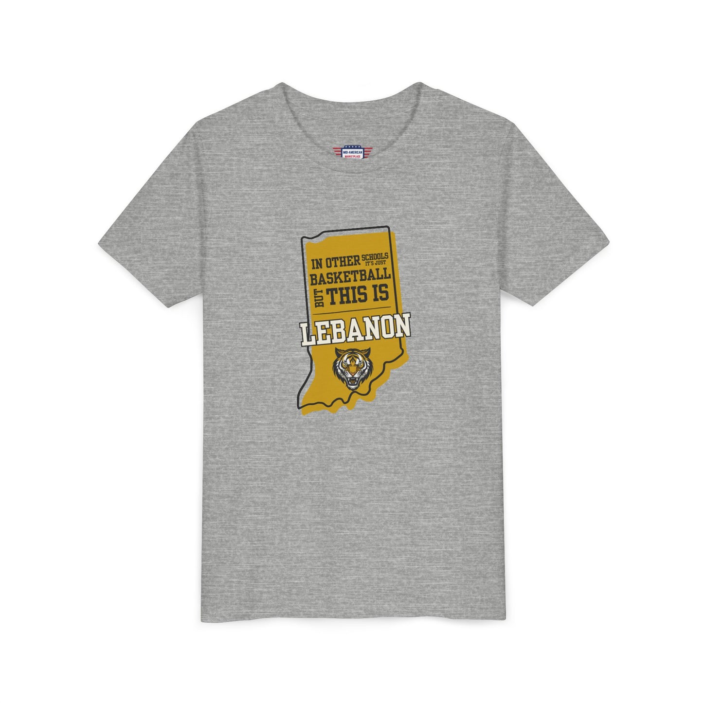 Youth Basketball Tee - Lebanon Tigers