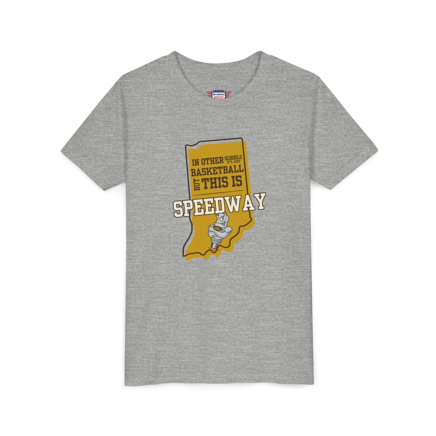 Youth Basketball Tee - Speedway Sparkplugs