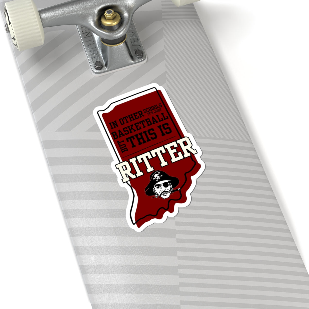 Kiss-Cut Sticker - Ritter Basketball