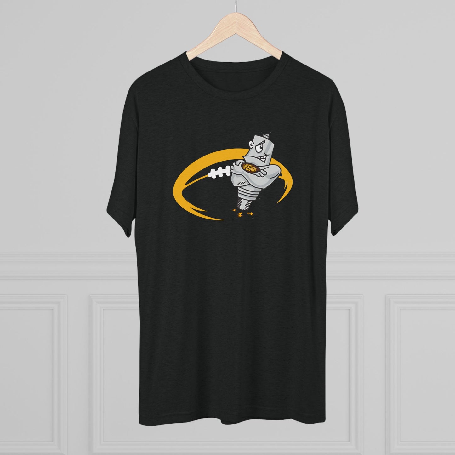 Speedway Football Tri-Blend Adult Crew Tee