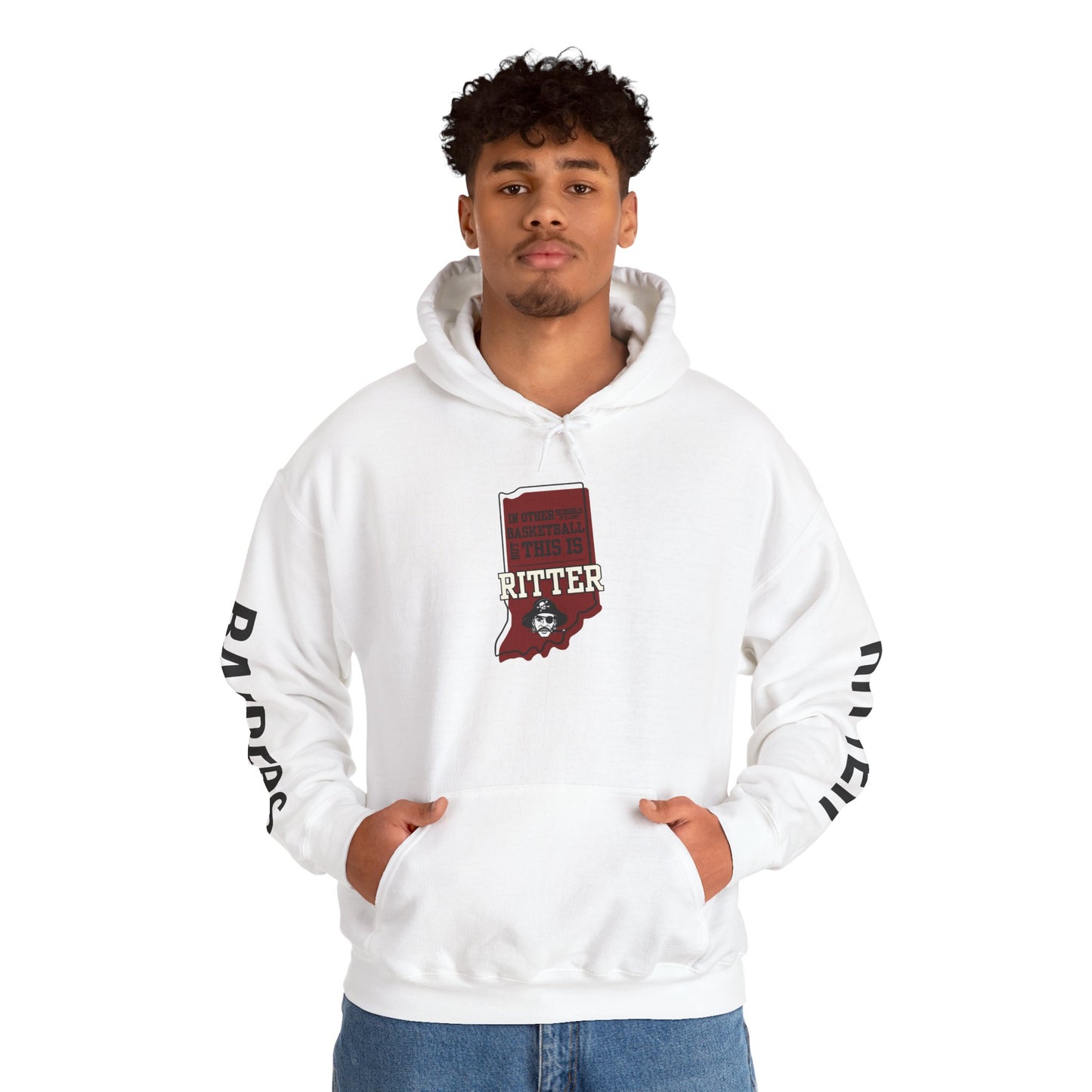 Adult Hoodie - Ritter Raiders Basketball