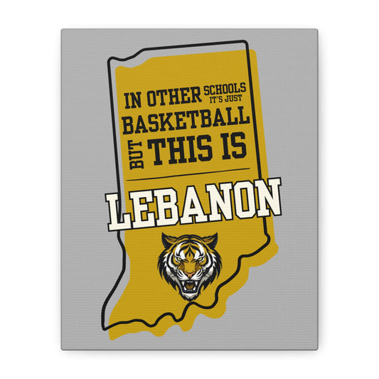 Canvas Wall Art - Lebanon Tigers Basketball