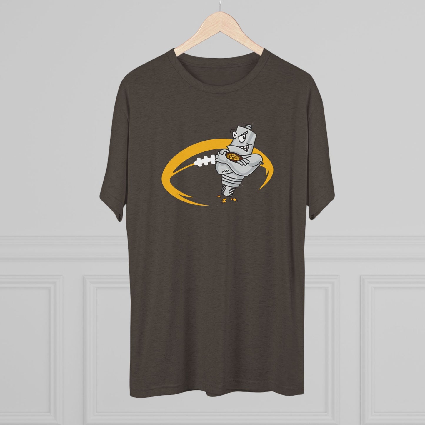 Speedway Football Tri-Blend Adult Crew Tee